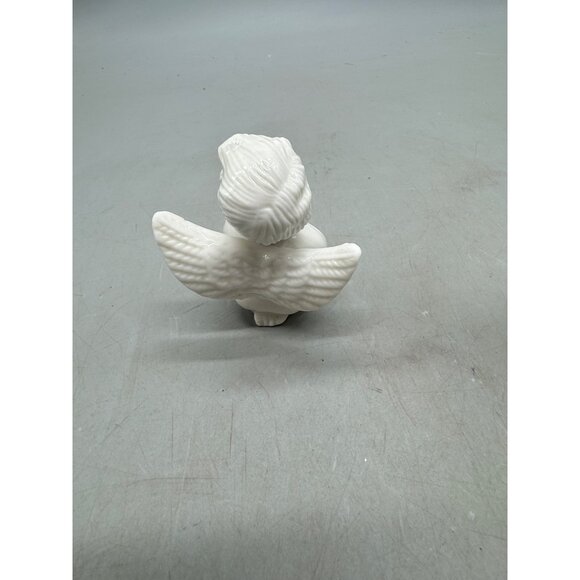 Vintage Ceramic Cherub Angel Figurines Set Of 2 White Musician Angels READ - Picture 13 of 14